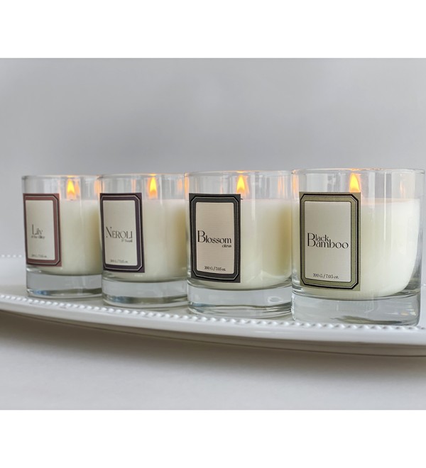 Свеча ароматическая sublime, neroli&basil, 40 ч
