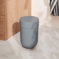 Корзина для мусора с крышкой touch, 6 л, голубая