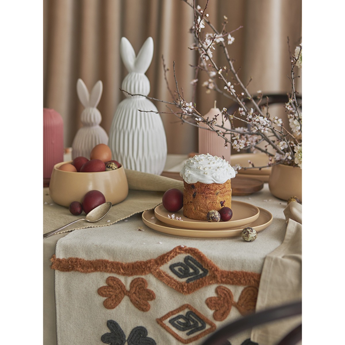 Дорожка на стол с вышивкой abstract play из коллекции ethnic, 45х150 см