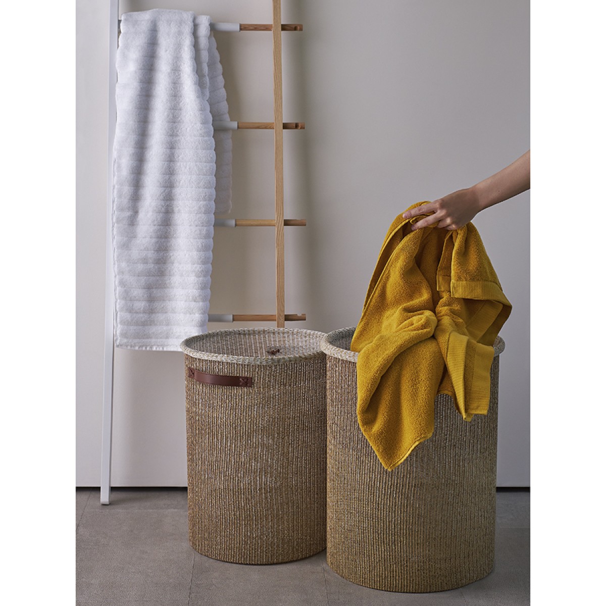 Корзина для хранения sustainable collection, D42х55 см, бежевая