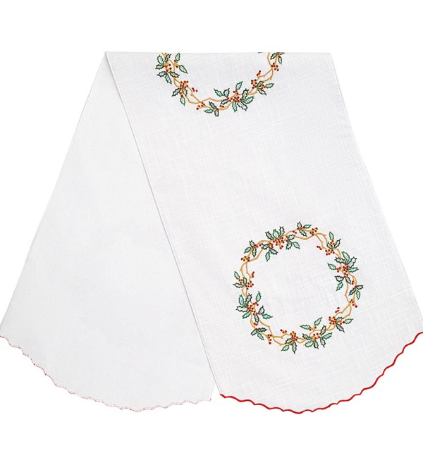 Дорожка на стол festive wreath из коллекции new year essential, 45х150 см