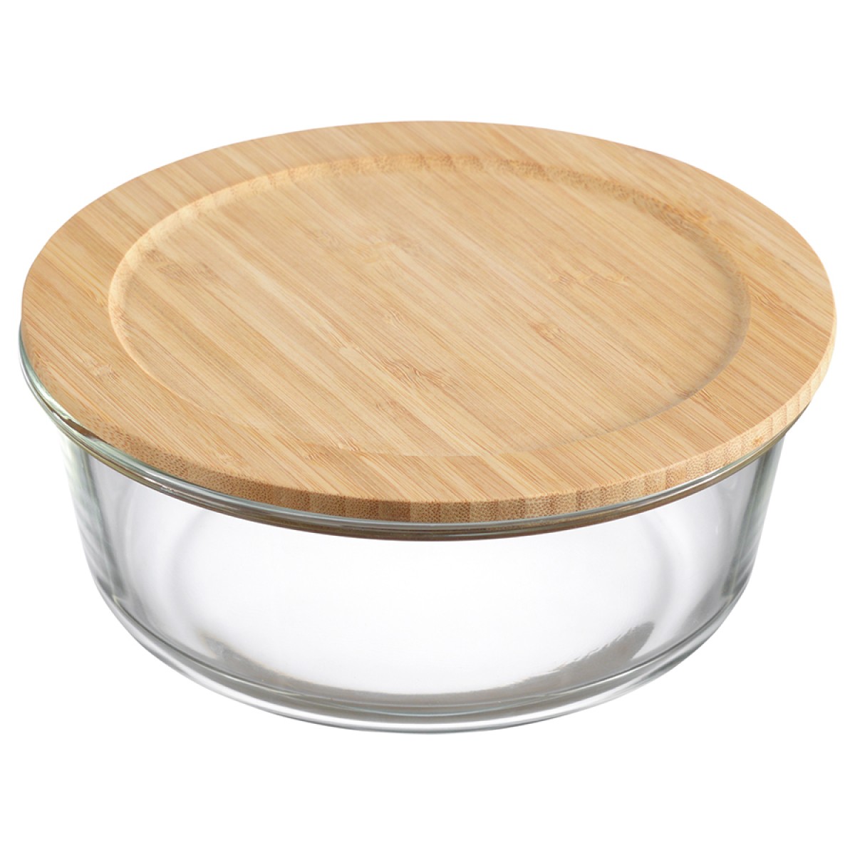 Контейнер для запекания и хранения eco store с крышкой из бамбука, 1300 мл