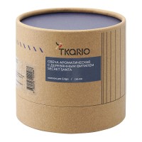 Свеча ароматическая с деревянным фитилём secret santa из коллекции edge, синий, 60 ч