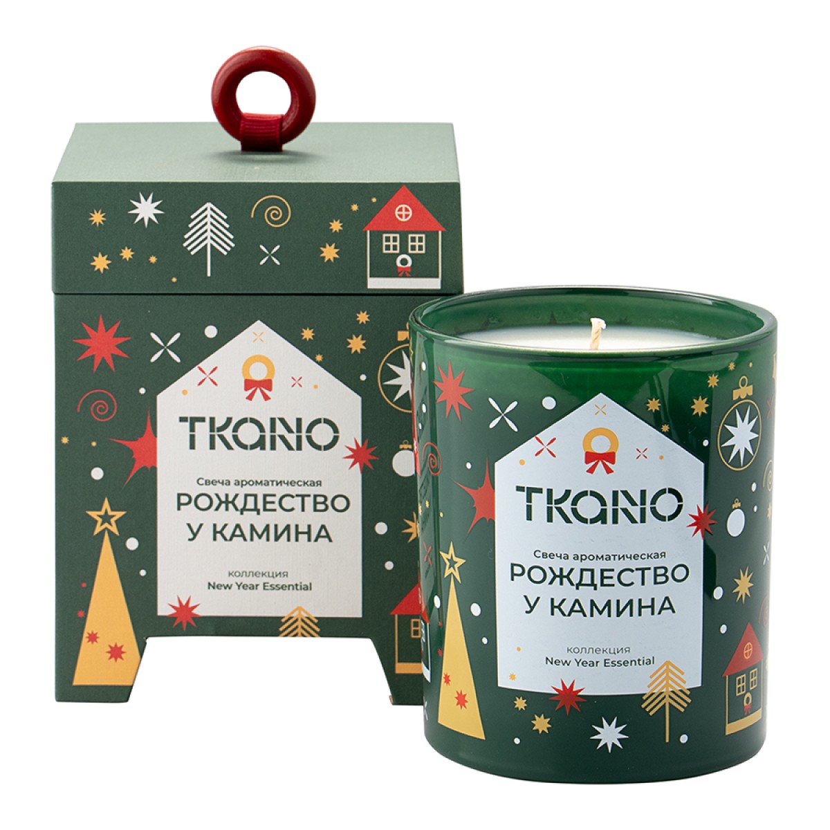 Свеча ароматическая Рождество у камина из коллекции new year essential
