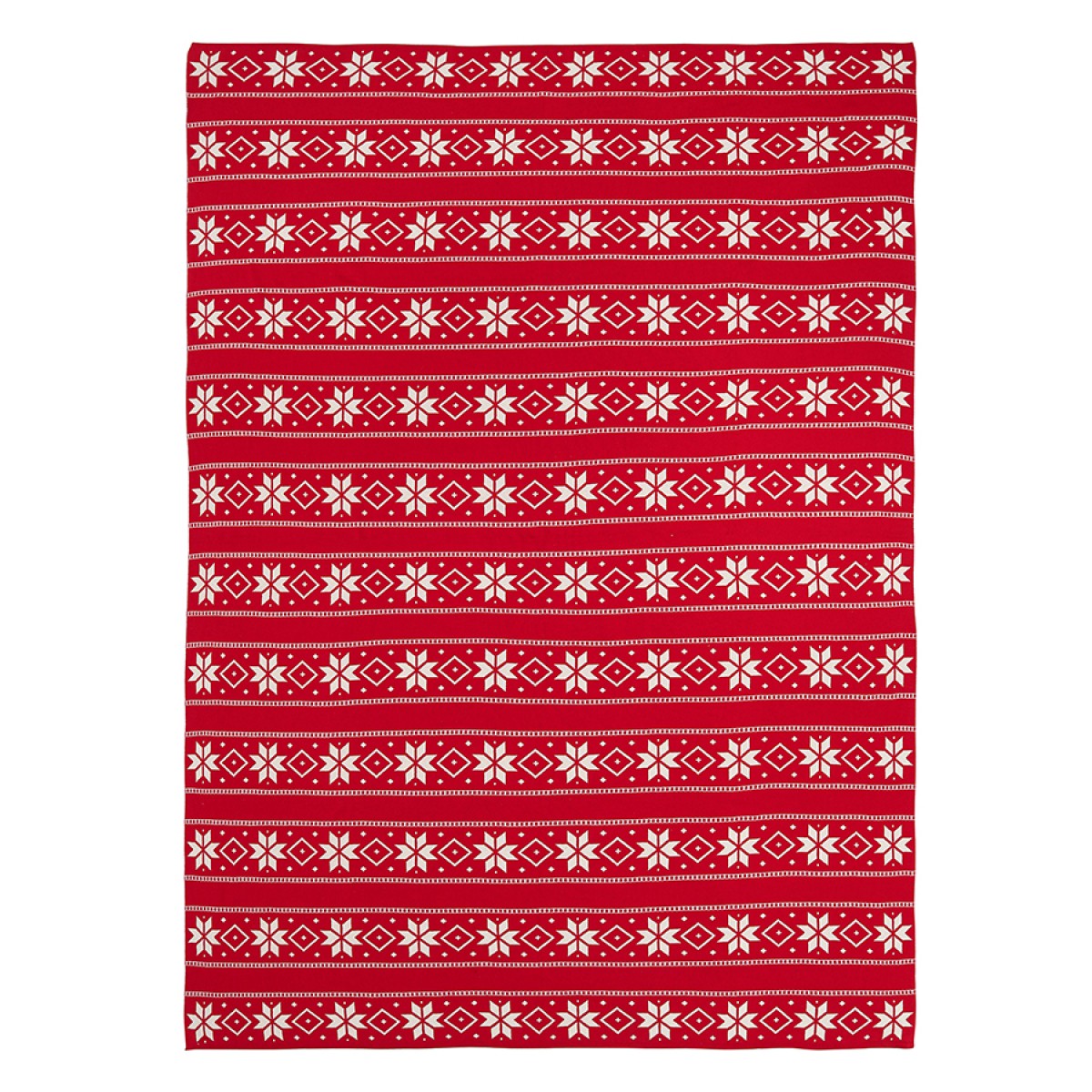 Плед из хлопка с новогодним рисунком frostwork из коллекции new year essential, 130x180 см