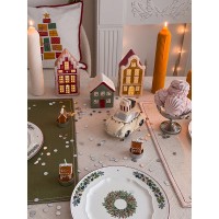 Набор декоративных свечей gingerbread houses из коллекции new year essential, 6 шт.