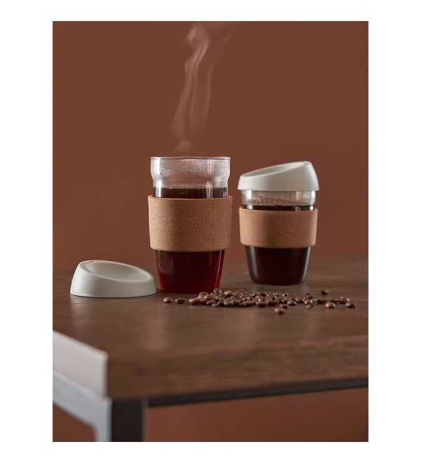 Кружка cozy cup, 450 мл, светло-серая