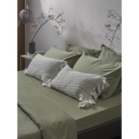 Чехол на подушку мятного цвета clouds из коллекции ethnic, 35х60 см