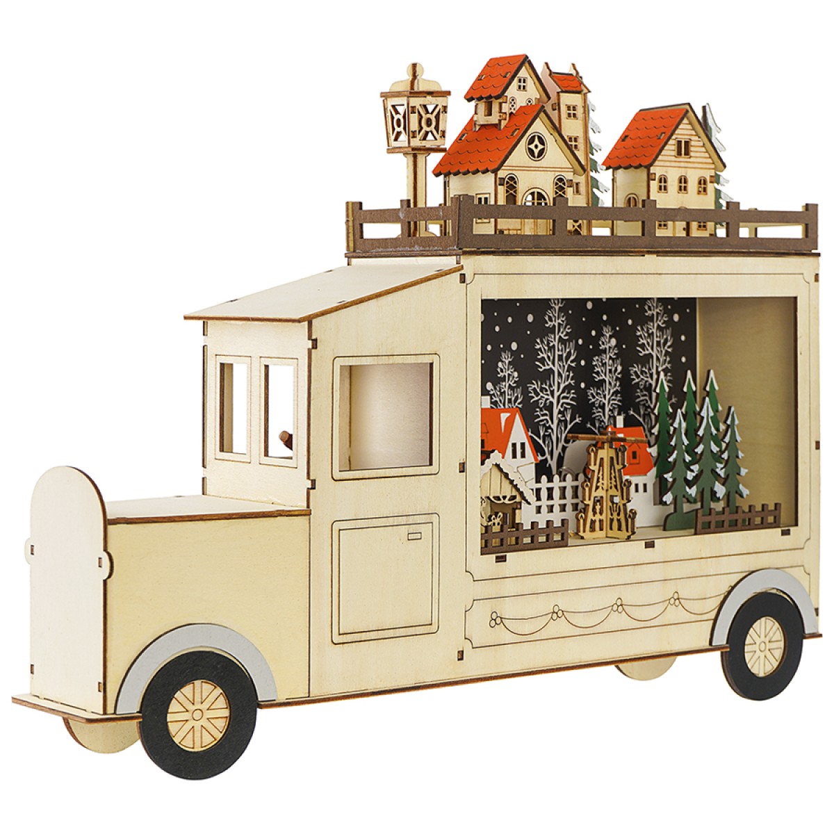 Декор новогодний с подсветкой festive truck из коллекции new year essential
