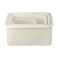 Набор из 4-х корзин для хранения sustainable collection, молочный