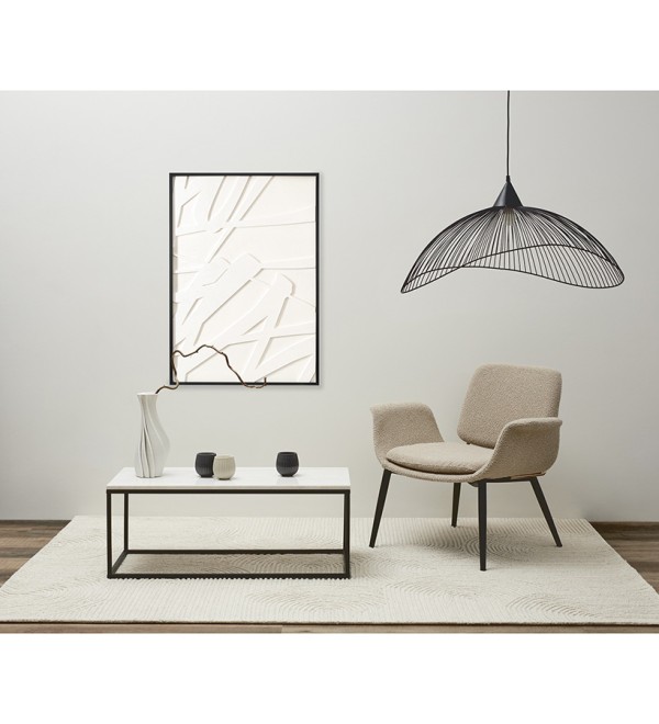 Панно декоративное с эффектом 3d minimalism, с черной рамой, 70х100 см