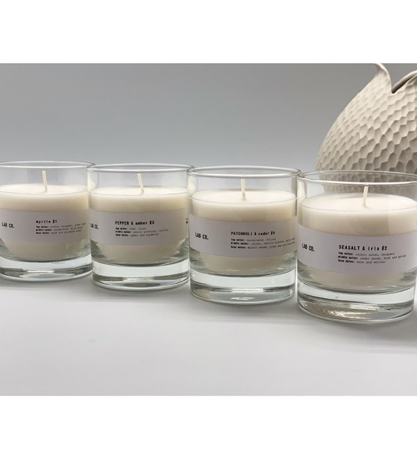 Свеча ароматическая lab co, patchouli&cedar, 40 ч