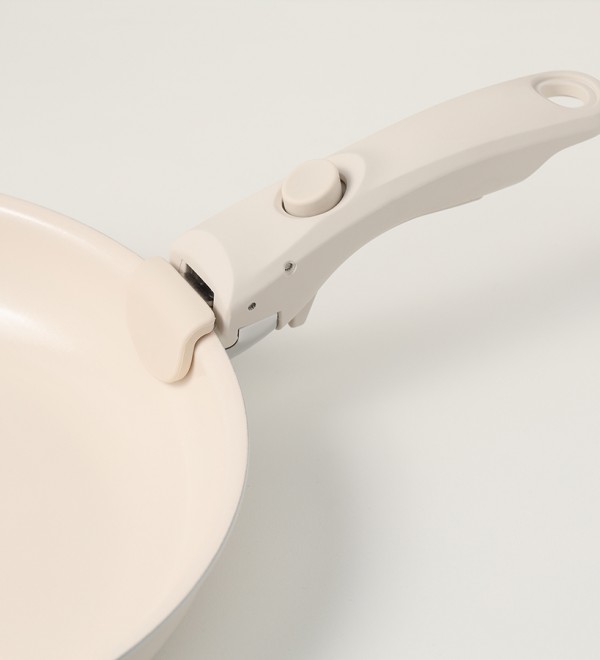 Сковорода с крышкой и съемной ручкой smart ceramic, D26 см