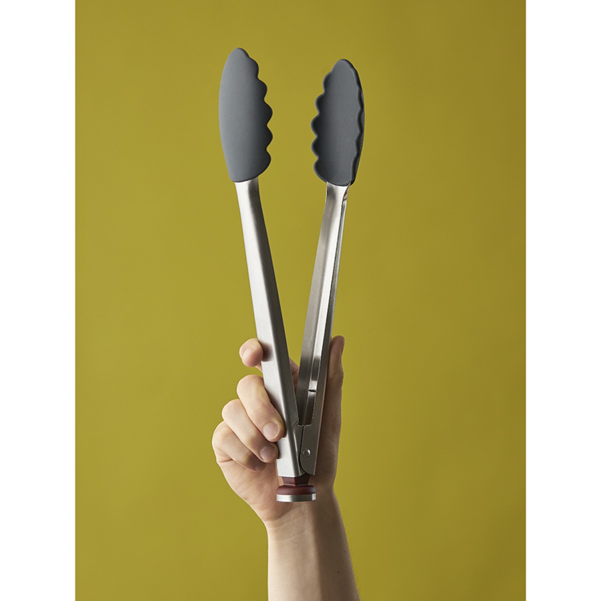 Щипцы кухонные smartchef, 33,5 см, серо-бордовые