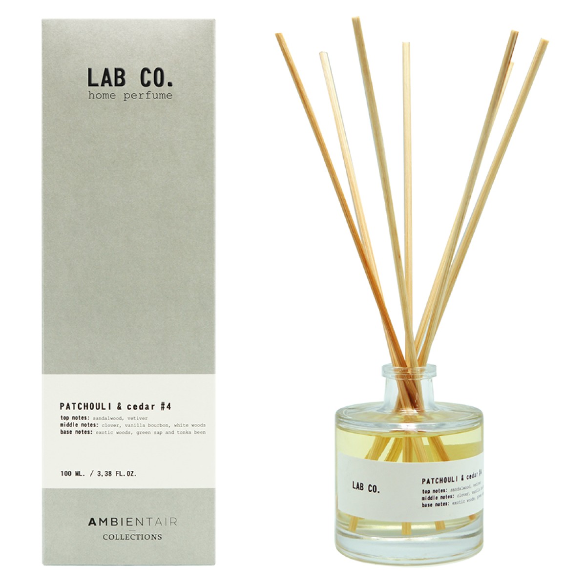 Диффузор ароматический lab co, patchouli&cedar, 100 мл