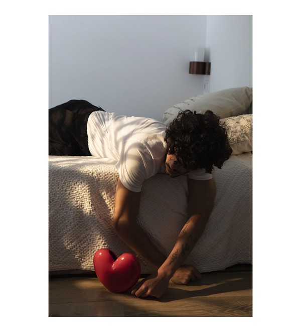 Ваза для цветов love, 15,5 см, красная