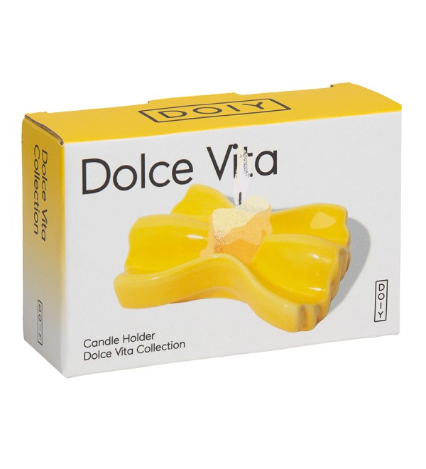 Подсвечник dolce vita, 6,5х10х2,7 см, желтый