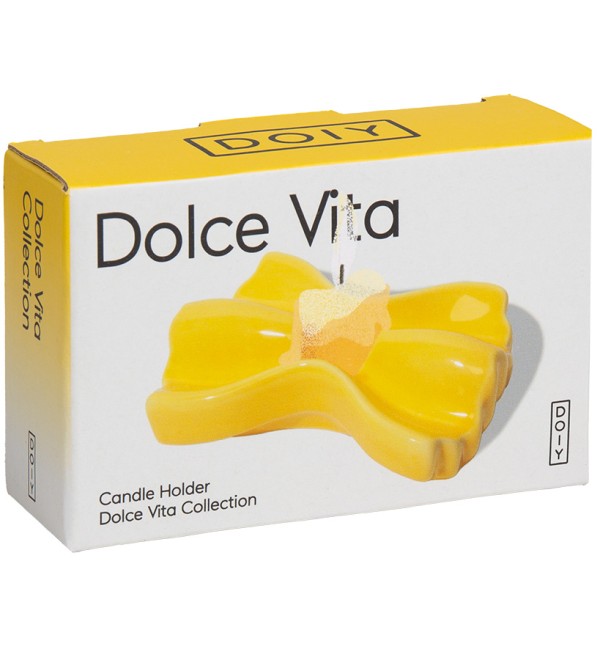 Подсвечник dolce vita, 6,5х10х2,7 см, желтый