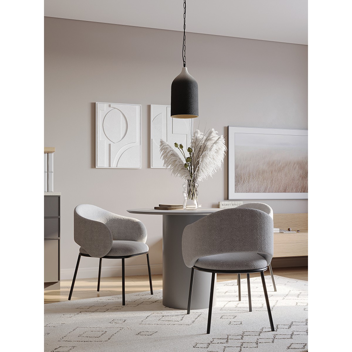 Панно декоративное с эффектом 3d minimalism, с белой рамой, 50х70 см