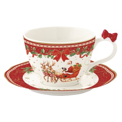 Чашка с блюдцем christmas heritage, 240 мл