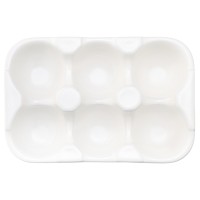 Подставка для яиц simplicity, 18,6х12,4 см, белая