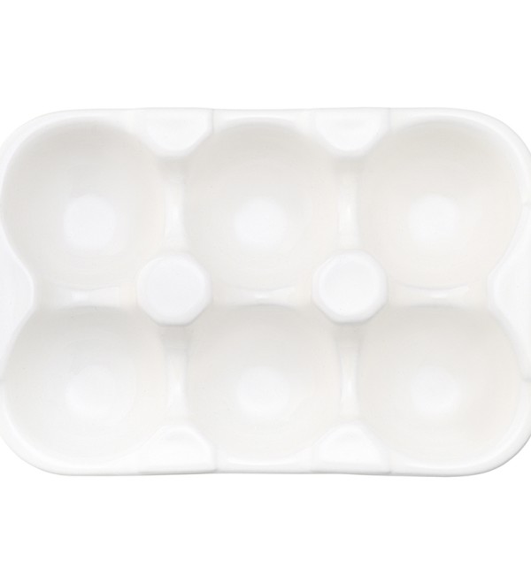 Подставка для яиц simplicity, 18,6х12,4 см, белая