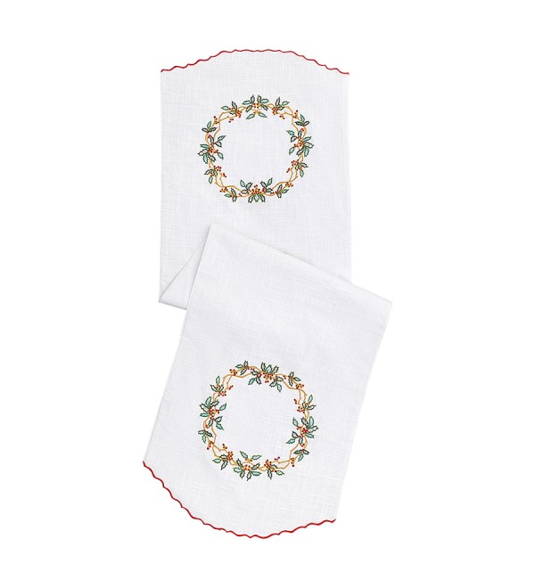 Дорожка на стол festive wreath из коллекции new year essential, 45х150 см