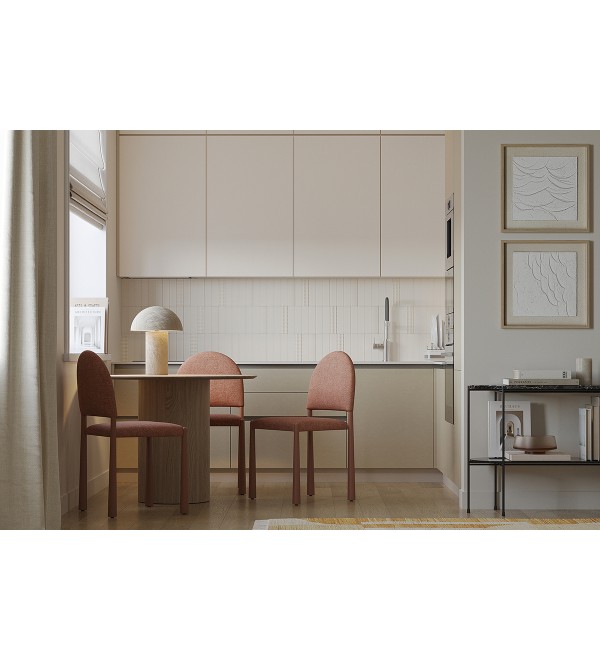 Лампа настольная texture sleek, D32x42 см, белая