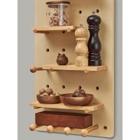 Пегборд shely, 38х80 см, светлое дерево