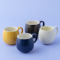 Кружка embossed, 350 мл, черная