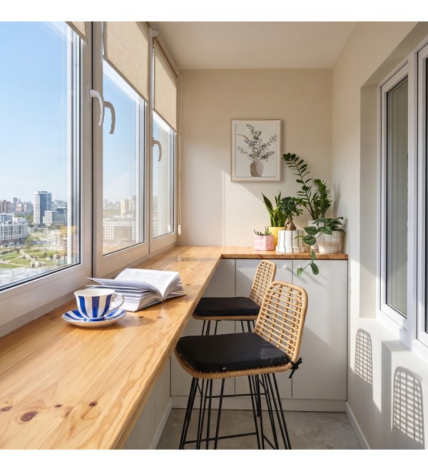 Стул полубарный vetle flat, ротанг