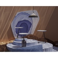 Столик кофейный sustainable collection, D38 см, серый/черно-белый