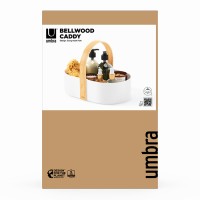 Органайзер bellwood caddy, 30х23 см, белый/натуральное дерево