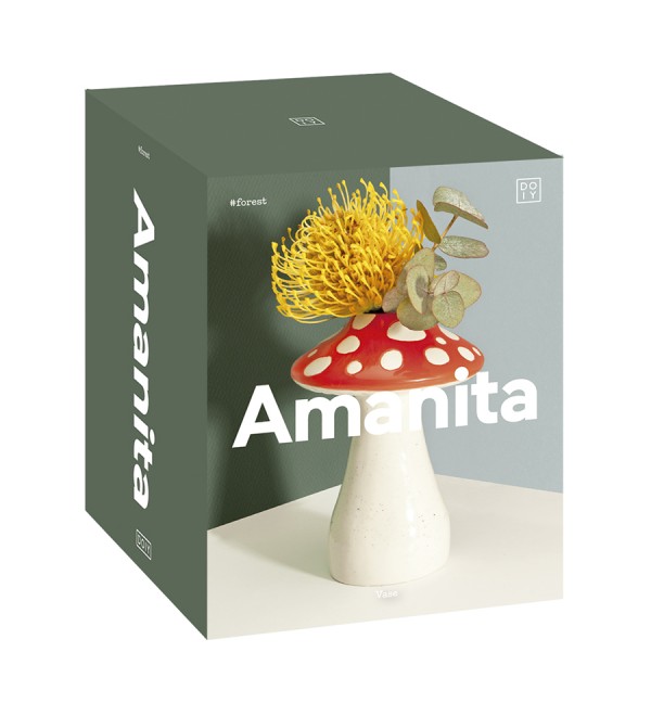 Ваза для цветов amanita, 15 см