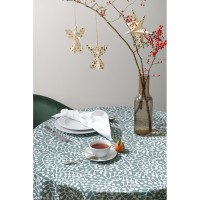 Скатерть из хлопка зеленого цвета с рисунком Спелая смородина, scandinavian touch, 180х180см