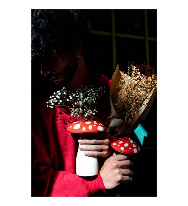 Ваза для цветов amanita, 15 см
