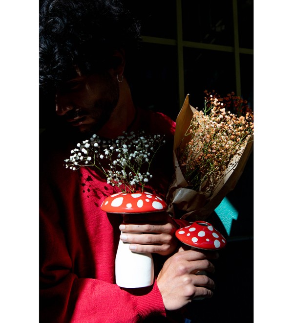 Ваза для цветов amanita, 15 см