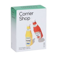 Набор из солонки и перечницы corner shop,  ketchup mustard