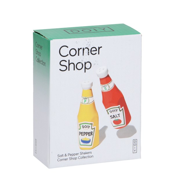 Набор из солонки и перечницы corner shop,  ketchup mustard