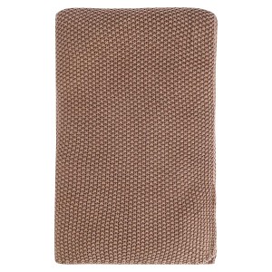Плед из стираного хлопка цвета мокко из коллекции essential, 130x180 см