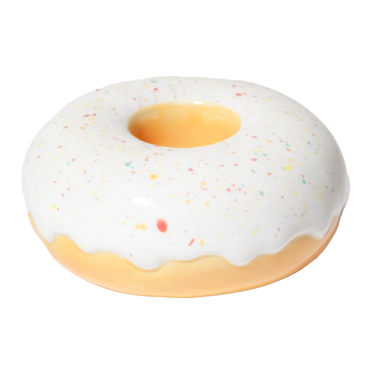 Подсвечник fast food, donut, D7 см, белый