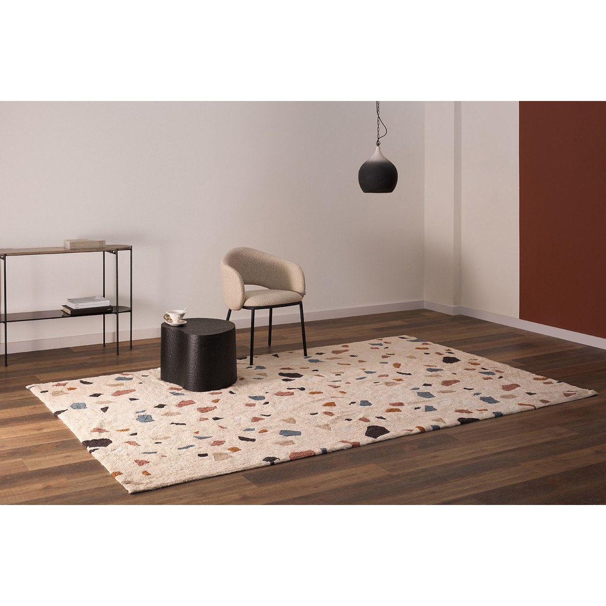 Ковер из хлопка terrazzo poetry из коллекции ethnic, 200х300 см