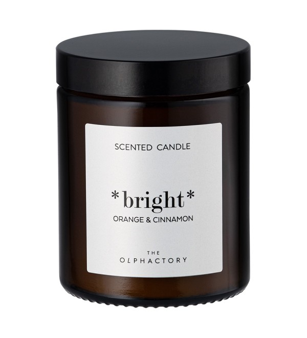 Свеча ароматическая the olphactory, bright, orange&cinnamon, 30 ч