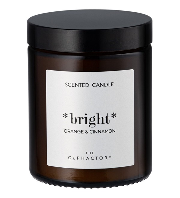 Свеча ароматическая the olphactory, bright, orange&cinnamon, 30 ч