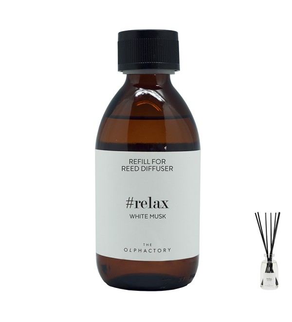 Наполнитель для диффузора the olphactory, relax, white musk, 250 мл