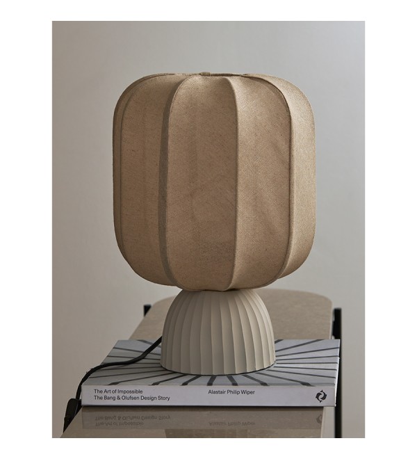 Лампа настольная texture rib, 27х39 см, бежевая