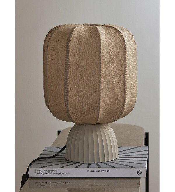 Лампа настольная texture rib, 27х39 см, бежевая