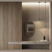Зеркало настенное torhill, 64х99 см, коричневое