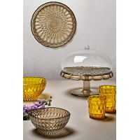 Блюдо для торта с крышкой vanity, D30 см, коричневое