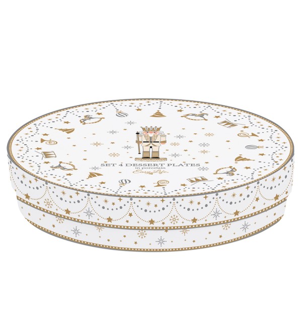 Набор десертных тарелок royal nutcracker, D19 см, 4 шт.